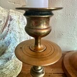 Pair of brass candlesticks