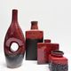 Set of four modernist ceramic vases. Germany, 1960s and 1970s.