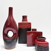 Suite de quatre vases céramique modernistes. Allemagne, années 60 et 70.