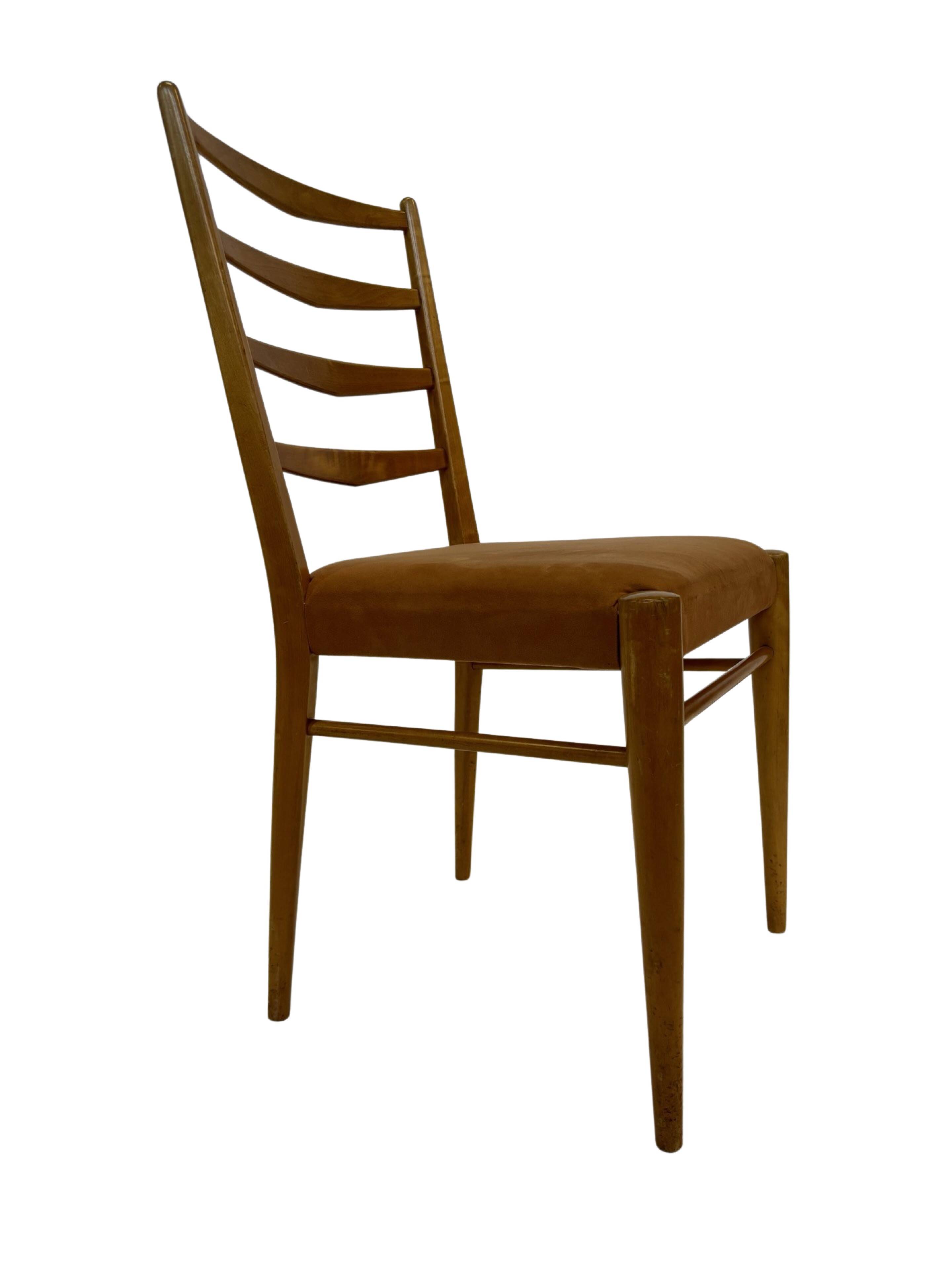 Set of 4 vintage chairs Cees Braakman Pastoe ST09 50's