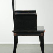 Black wooden chair / side chair in Chinese style