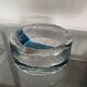 Blue bubble glass ashtray/pocket tray – from Sweden