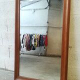 Large old mirror in solid oak