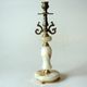 1960s onyx and brass candle holder, vintage