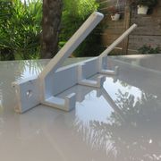 Porte manteau moderniste en aluminium années 70