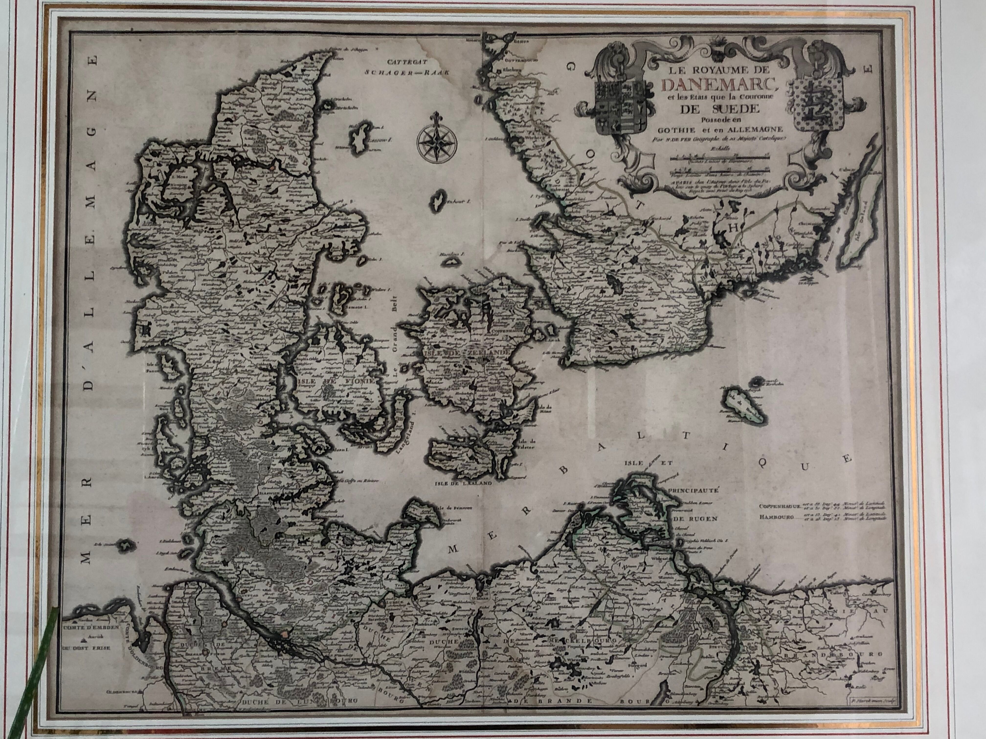 Ancient map endaded - Gothia and Germany -1713
