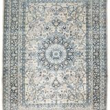 8x11 Rug For Living Room Navy Blue Antique Persian Rug, 260x343Cm