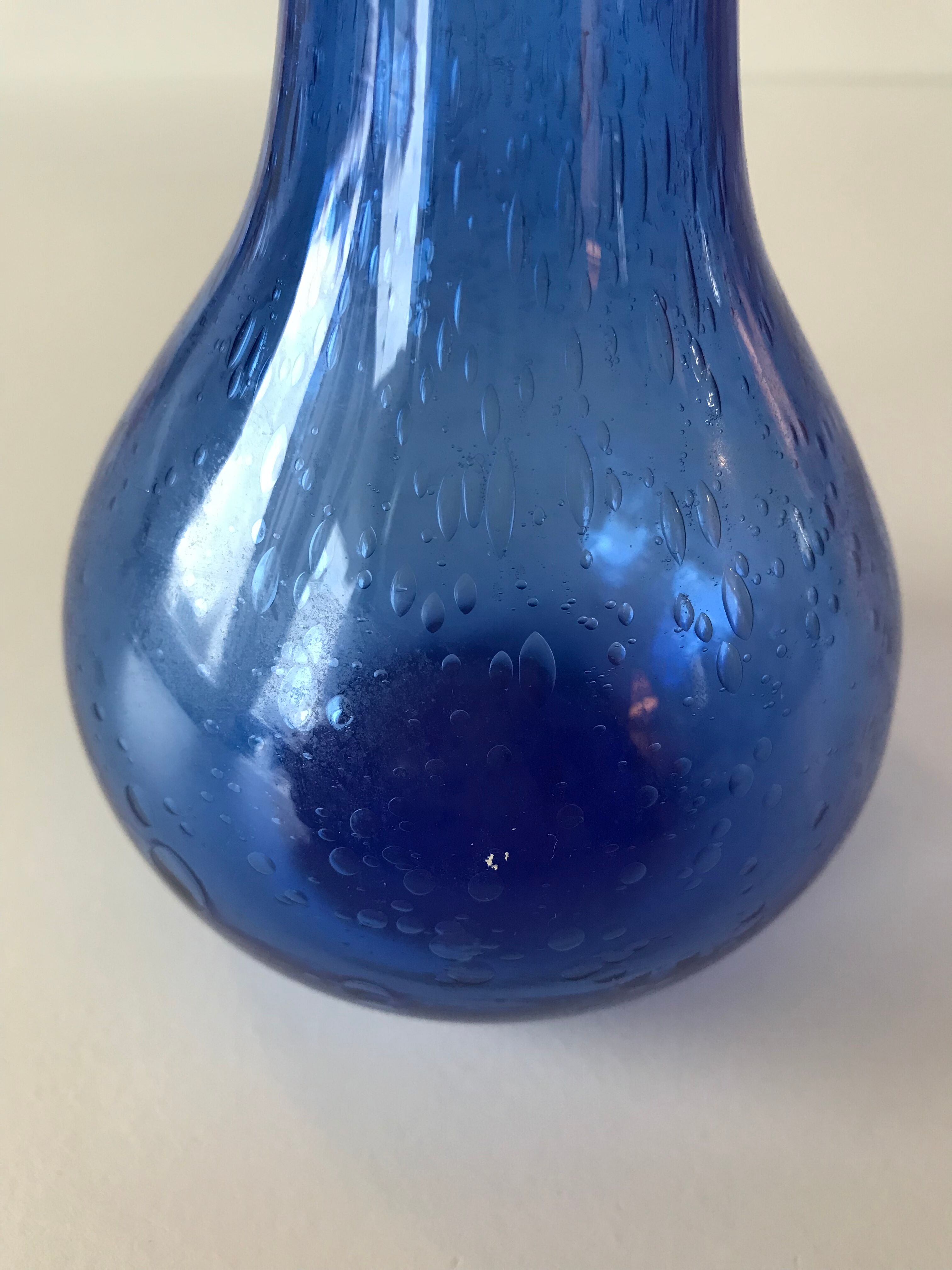 Biot glass vase
