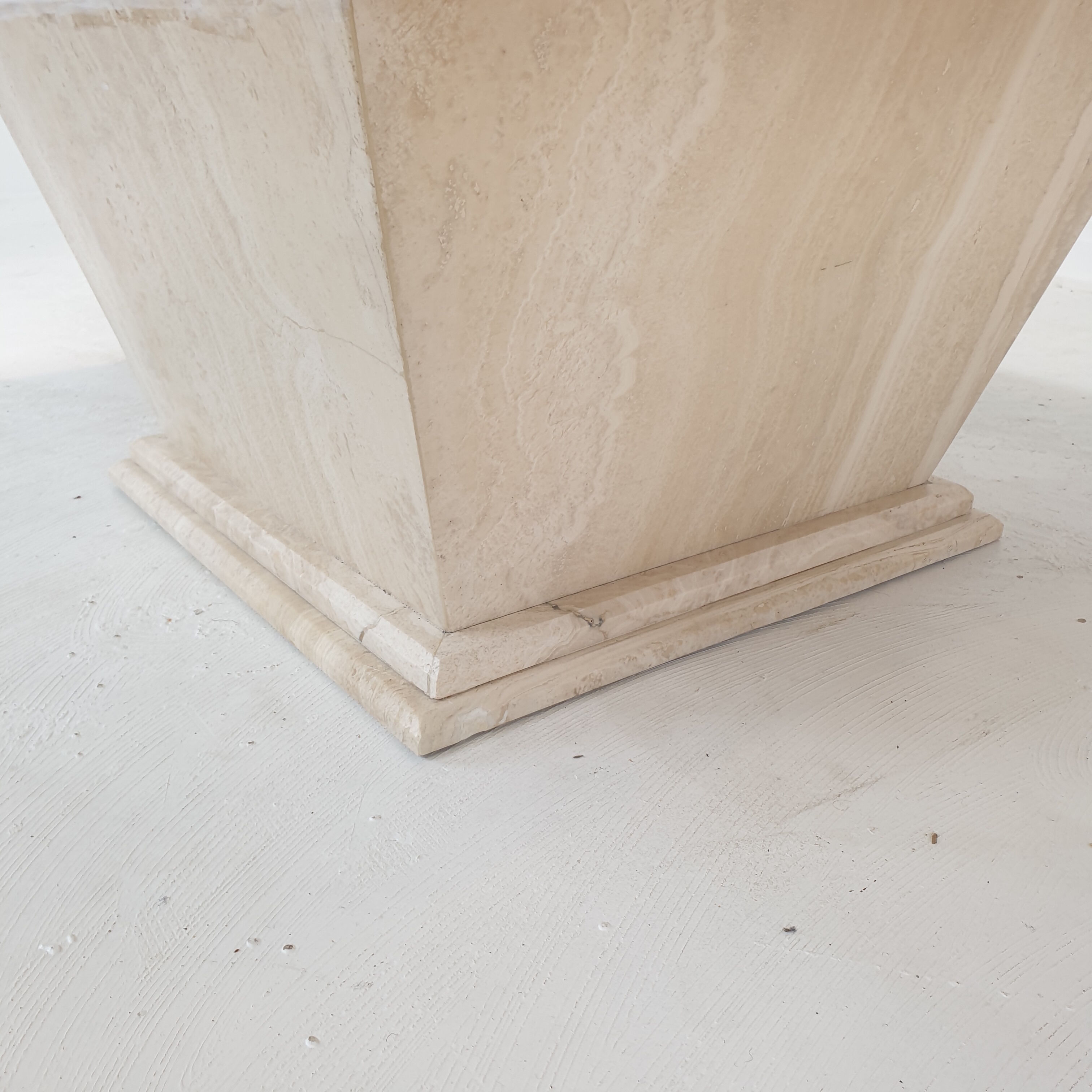 Italian Travertine Bar table or Coffee Table, 1980s