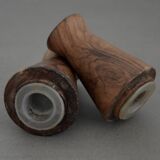 Vintage Wooden Salt and Pepper Shaker Scandinavian / Brutalist / Mid Century Design