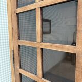 Large vintage display cabinet in solid oak (renovated)