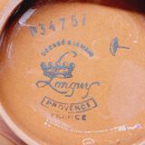 Longwy Cloisonné Enameled Basket Empty Pocket Cup Flowers Fe