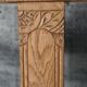 Set of 4 sculpted oak chairs – 1940s Art Deco style