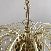 Vintage Italian cascade chandelier with pendants.