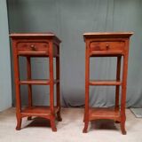 Pair of bedside art nouveau