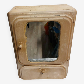 Old vintage mirror medicine cabinet