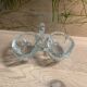 Old glass salt and pepper shaker