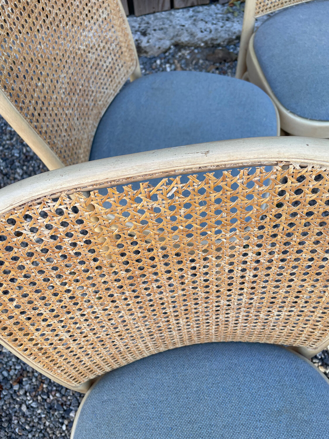 7 chaises fauteuils bistrot