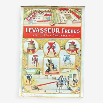Affiche publicitaire Levasseur Fréres