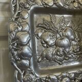 Vintage Arthur Court Designer Apple Bunnies Metal 1993 4