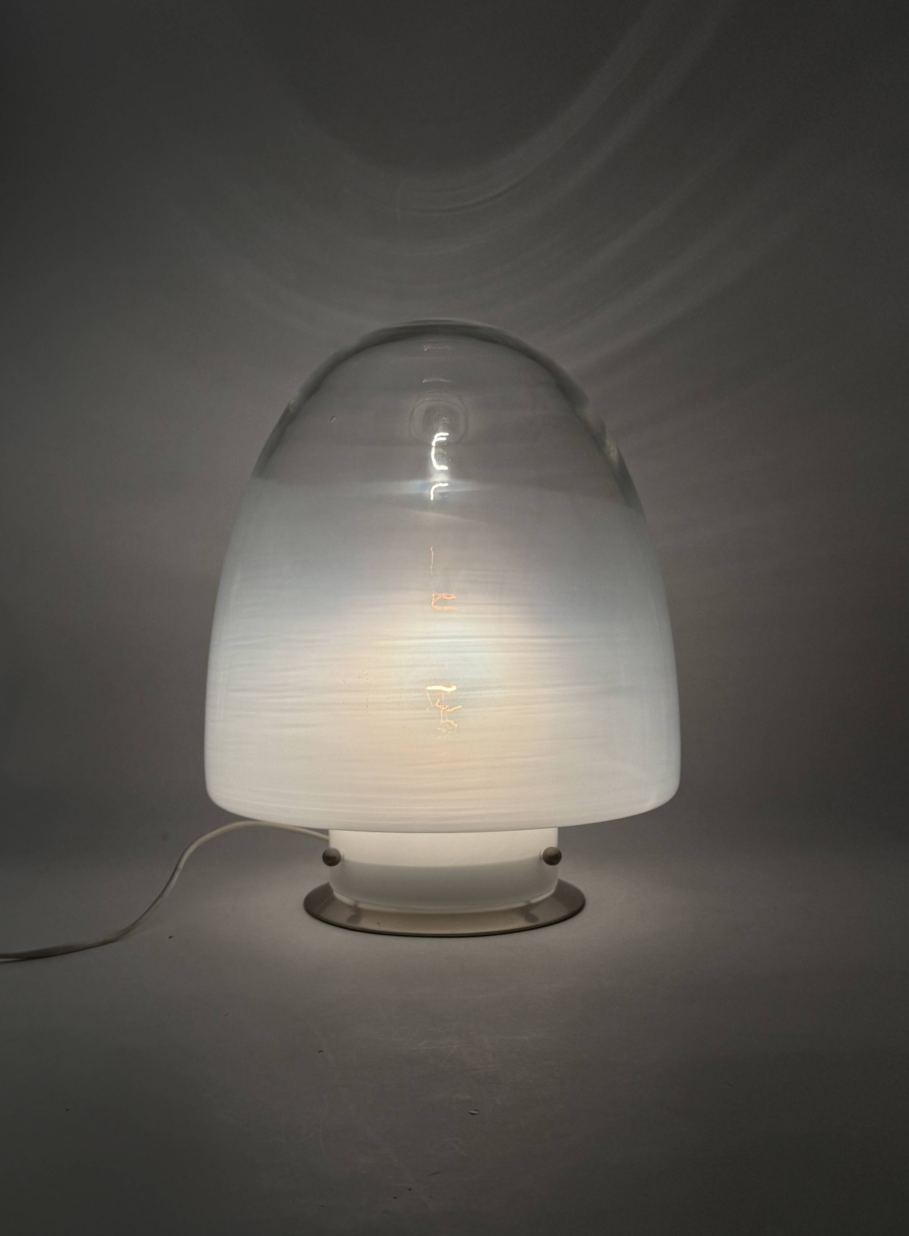Giusto Toso, Murano art glass mod. Ebe table lamp, Leucos, Italy 1970s