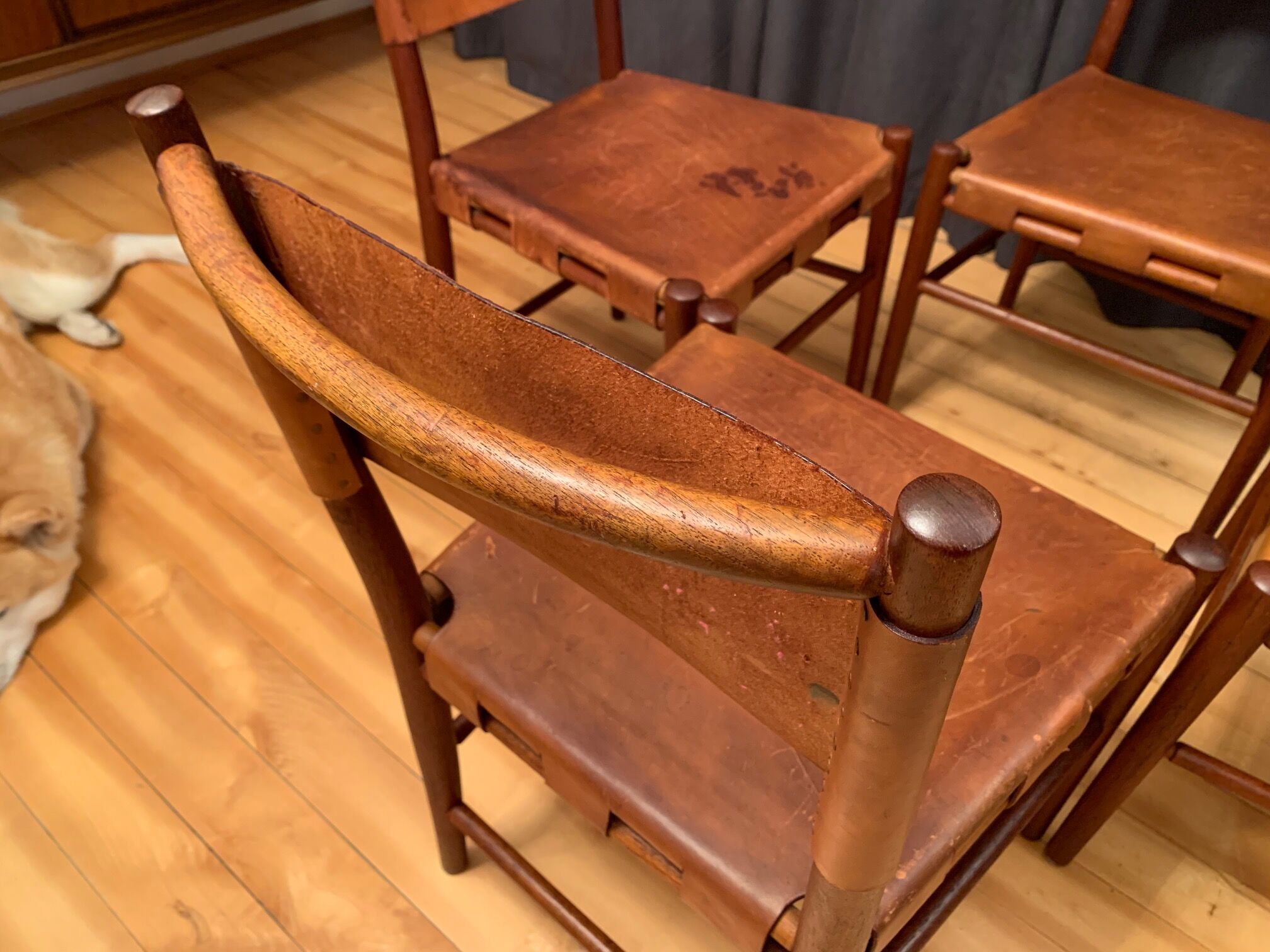 A set of four chairs, Denmark, 1960s