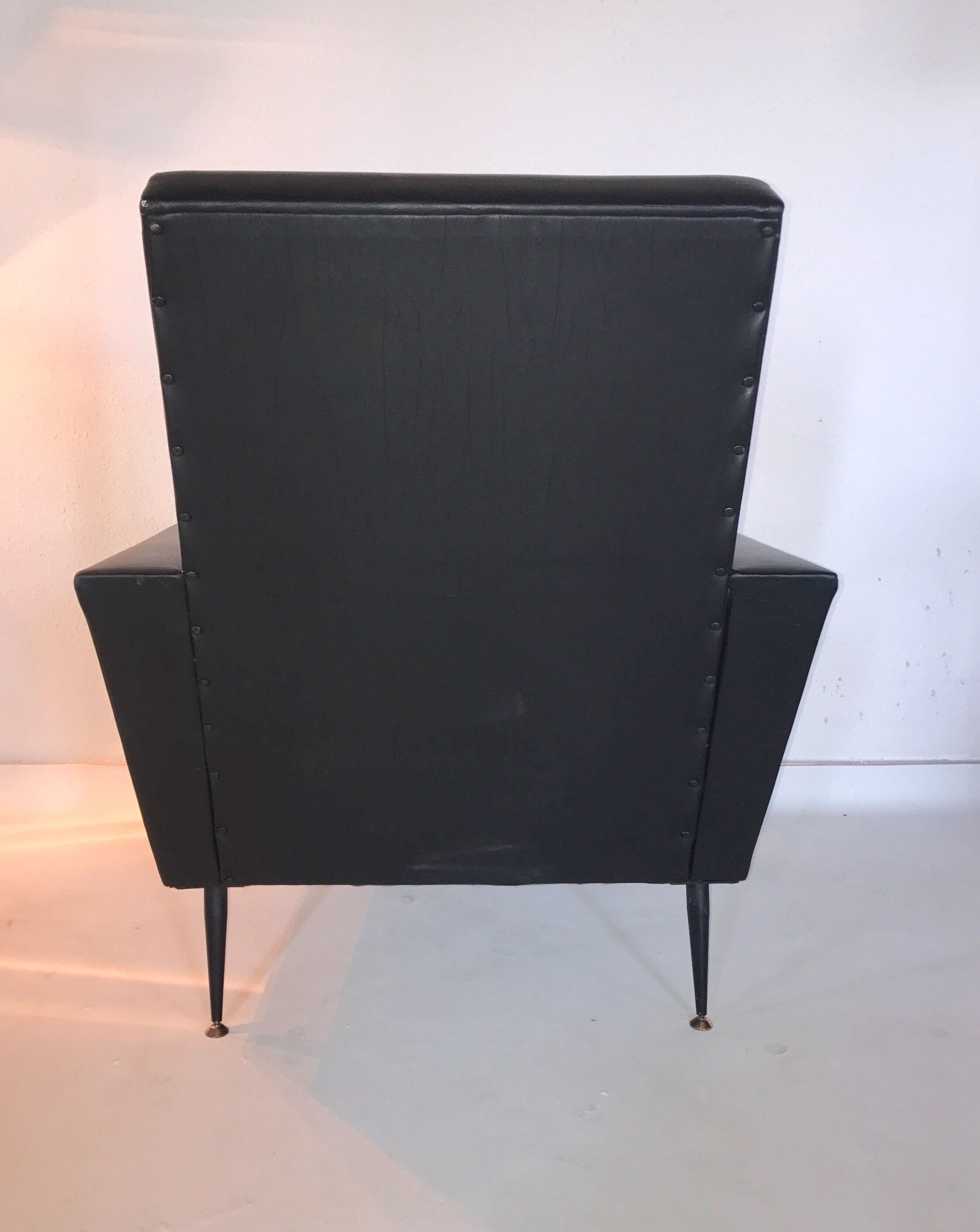 Leatherette armchair 50s 60s