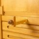 Guillerme and Chambron. Oak wardrobe with integrated secretary. 1970-80.