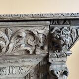 Carved wooden sideboard