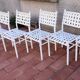 Suite de 7 chaises tressées triconfort vintage