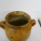 Pot candied terracotta glazed yellow small model 5