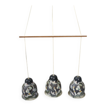 Plafonnier en céramique Tilgmans peint à la main Tilgmans Ceramic Sweden 1960