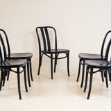 5 chaises bleu ZPM Radomsko 1960