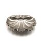 Art Deco ashtray in the shape of a shell in silver-plated metal.