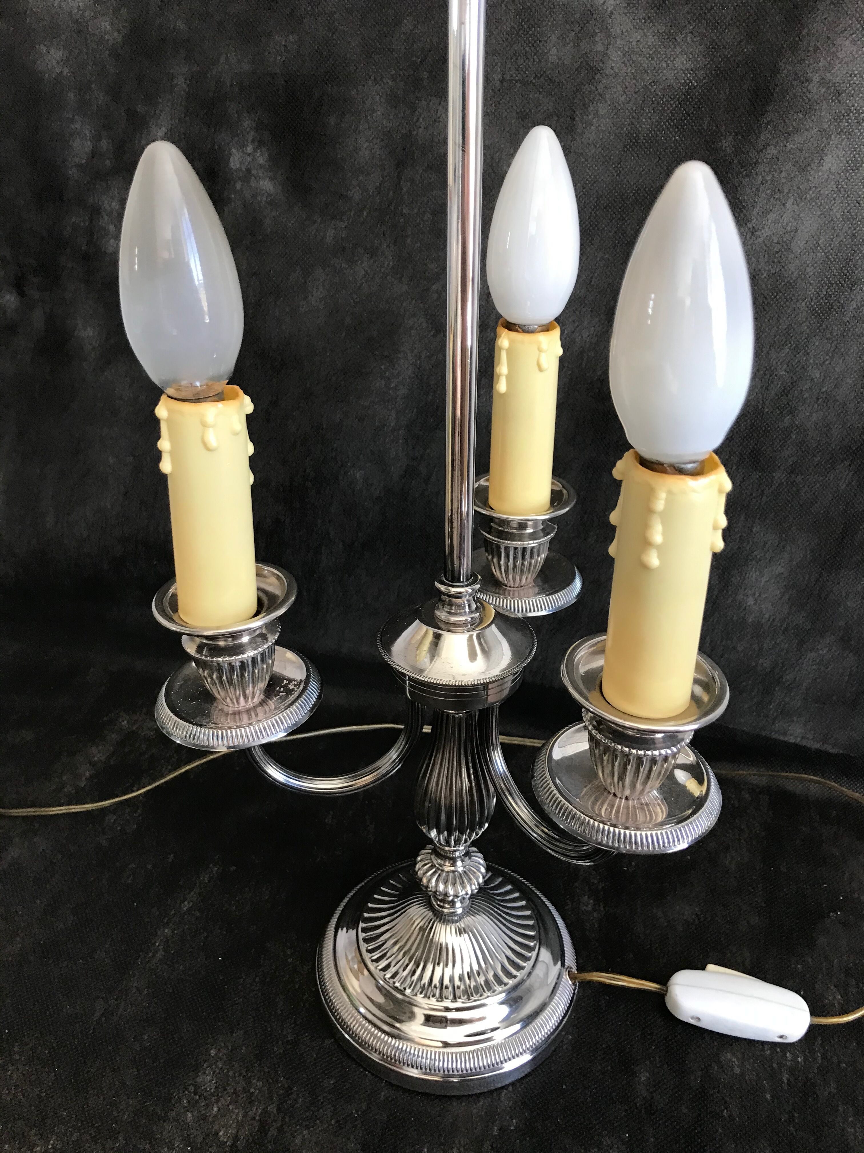 Lampe de bureau candélabre à 3 lumières