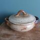Vegetable tureen in Puisaye sandstone signed Jean-Pierre Prud'homme