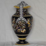 Vase with handles in Gien earthenware