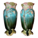 Pair of De Bruyn slip vases - Art Nouveau