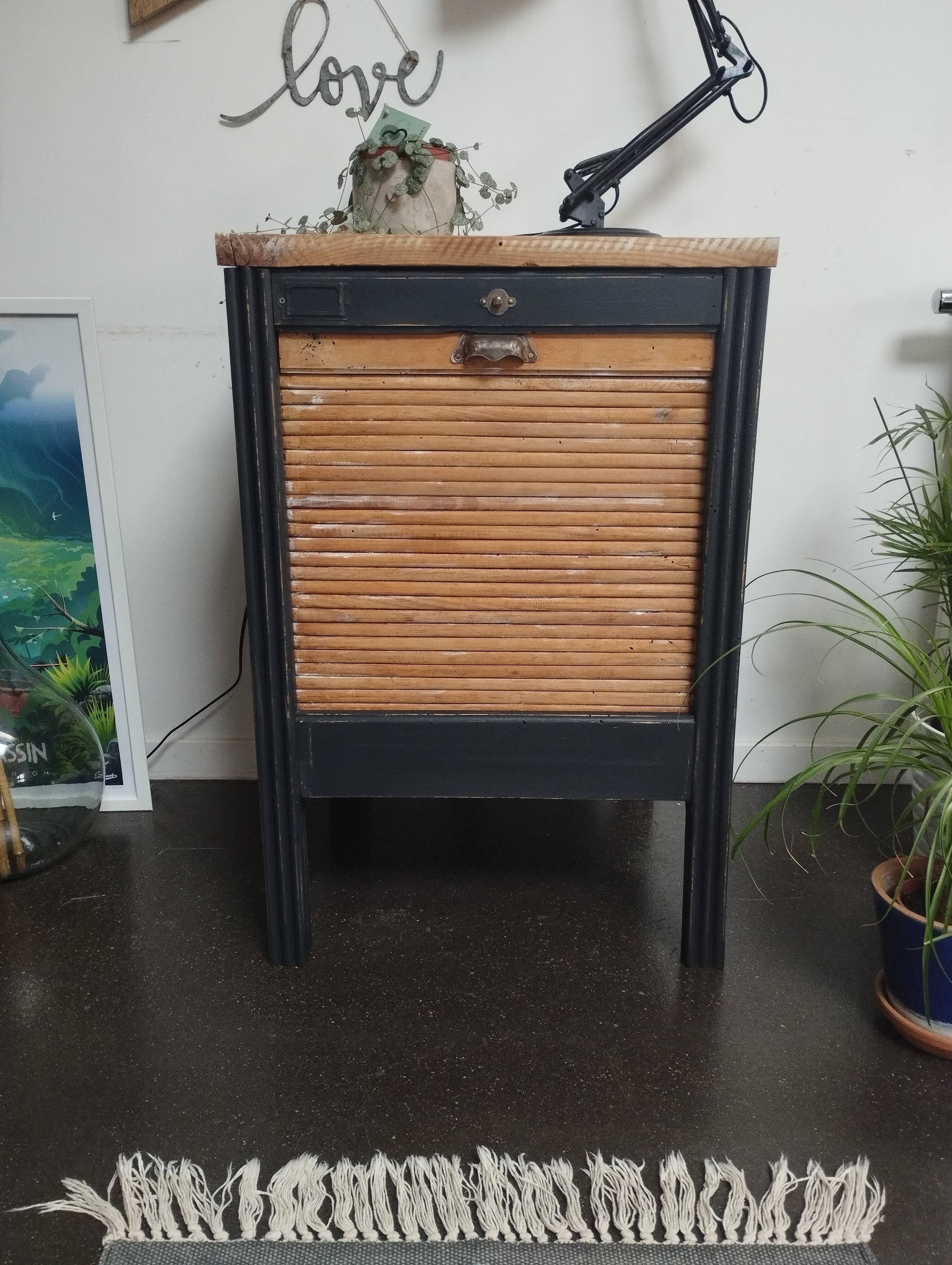 Small vintage file cabinet