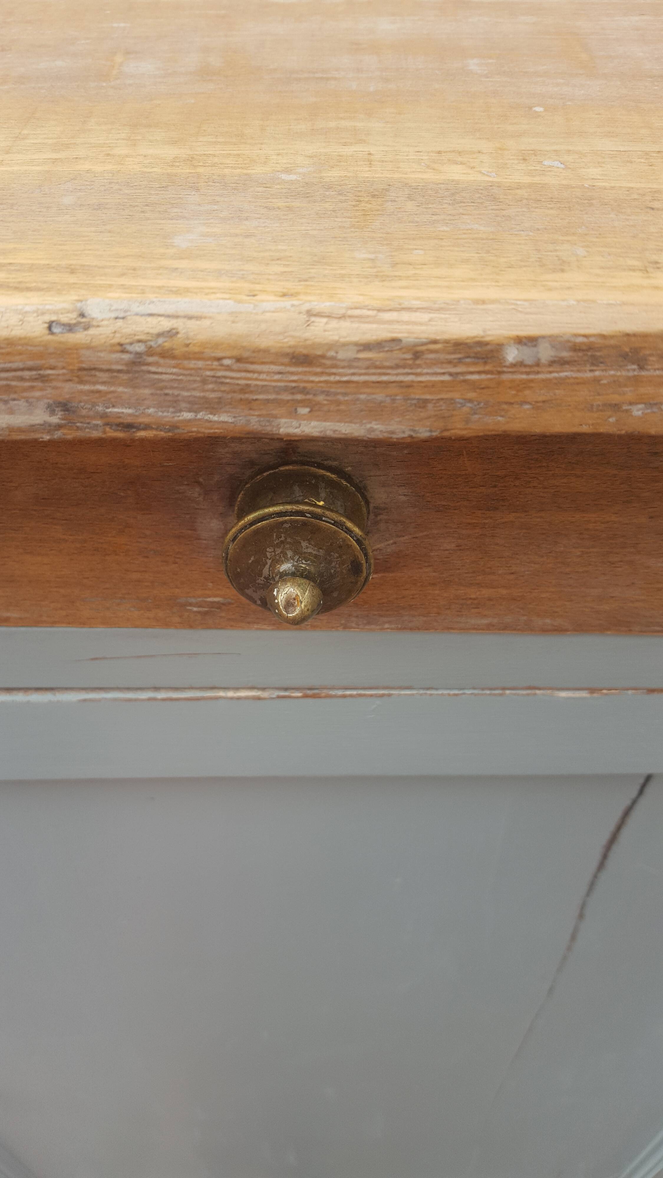 Parisian buffet wood and pastel