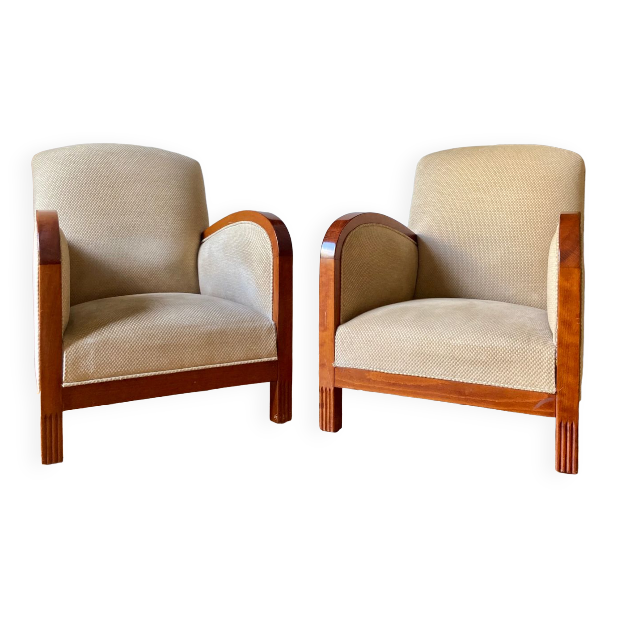 Pair of club chairs