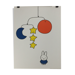 Affiche illustration miffy + mobile