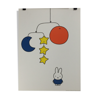 Illustration poster (Miffy - mobile) by Dick BRUNA, 1997.