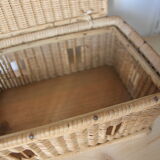 Wicker lid box