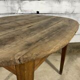 Oval old farmhouse table
