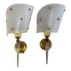 Pair of vintage 70s wall lights