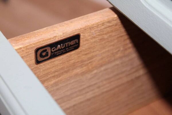 Commode 3 tiroirs vert sauge gautier 1970 france