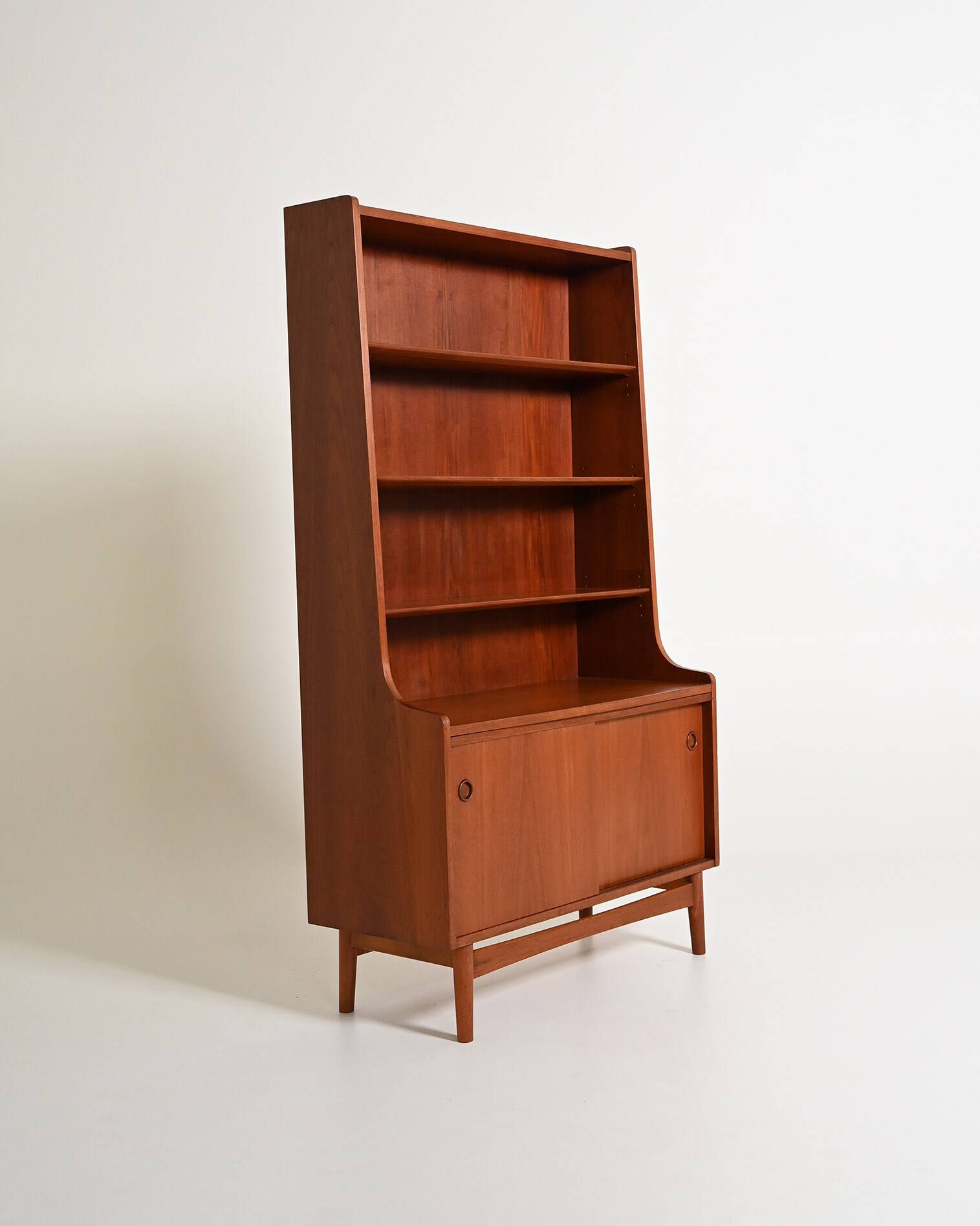 Teak bookcase by Johannes Sorth for Bornholms Møbelfabrik, 1960s