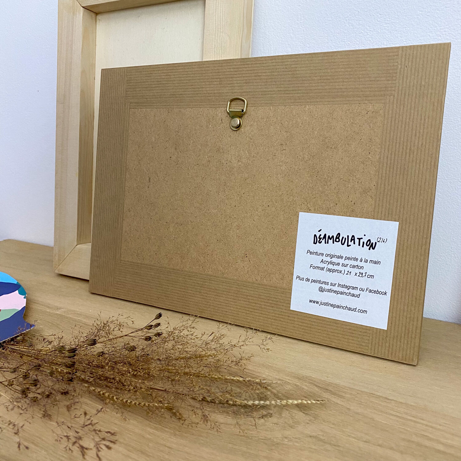 Original painting under glass "Wandering"