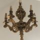 19th century gilded wood chandelier